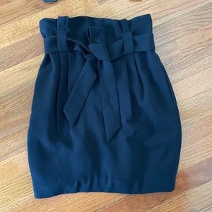 Express black mini skirt high waisted, size 0